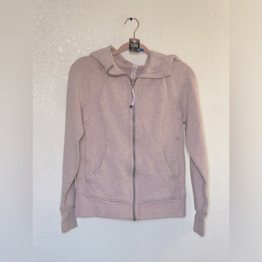 💛RARE💛 Lululemon Scuba Hoodie Light Cotton Fleece in Heathered Mink Berry